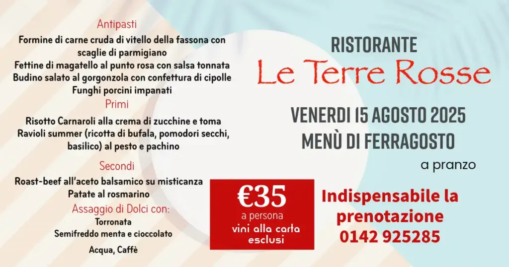Scopri di più sull'articolo Pranzo di Ferragosto 2025
